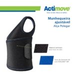 Munhequeira Suporte para o Pulso Ajustável Bilateral CoolMax - Actimove - Imagem 2