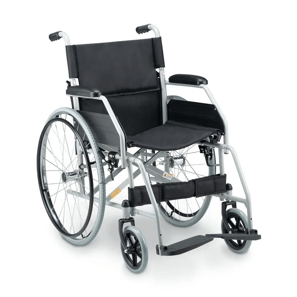 Cadeira de Rodas Manual Dobrável em Aço até 100 Kg D100 - Dellamed - Imagem 1