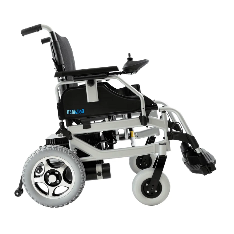 Cadeira de Rodas Motorizada em Alumínio Dobrável até 120 Kg D1000 - Dellamed - Imagem 2