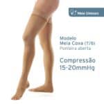 Meia Coxa Relief com Compressão 15-20 mmHg Ponteira Aberta – Jobst - Imagem 2