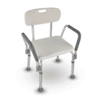Banqueta para Banho com Encosto e Apoio para Braços Até 100kg - Longevitech - Imagem 2