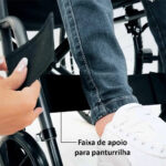 Cadeira De Rodas Manual Dobrável Em Aço Basic Até 125Kg - Hidrolight - Imagem 6
